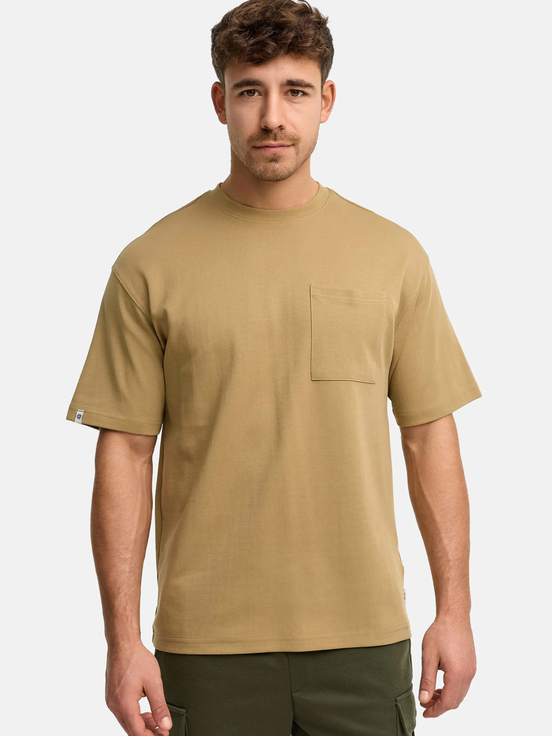 Indicode Herren T-Shirt - INWiwa in beige