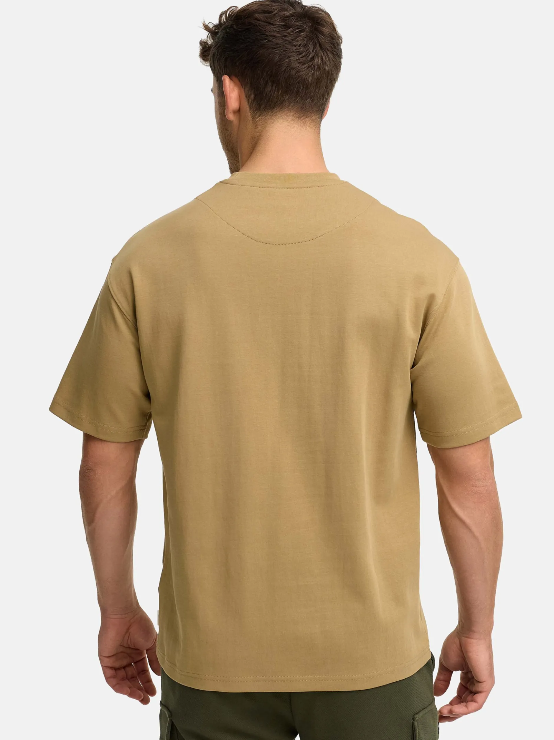 Indicode Herren T-Shirt - INWiwa in beige