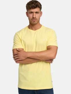Indicode Herren T-Shirt - Kloge in gelb