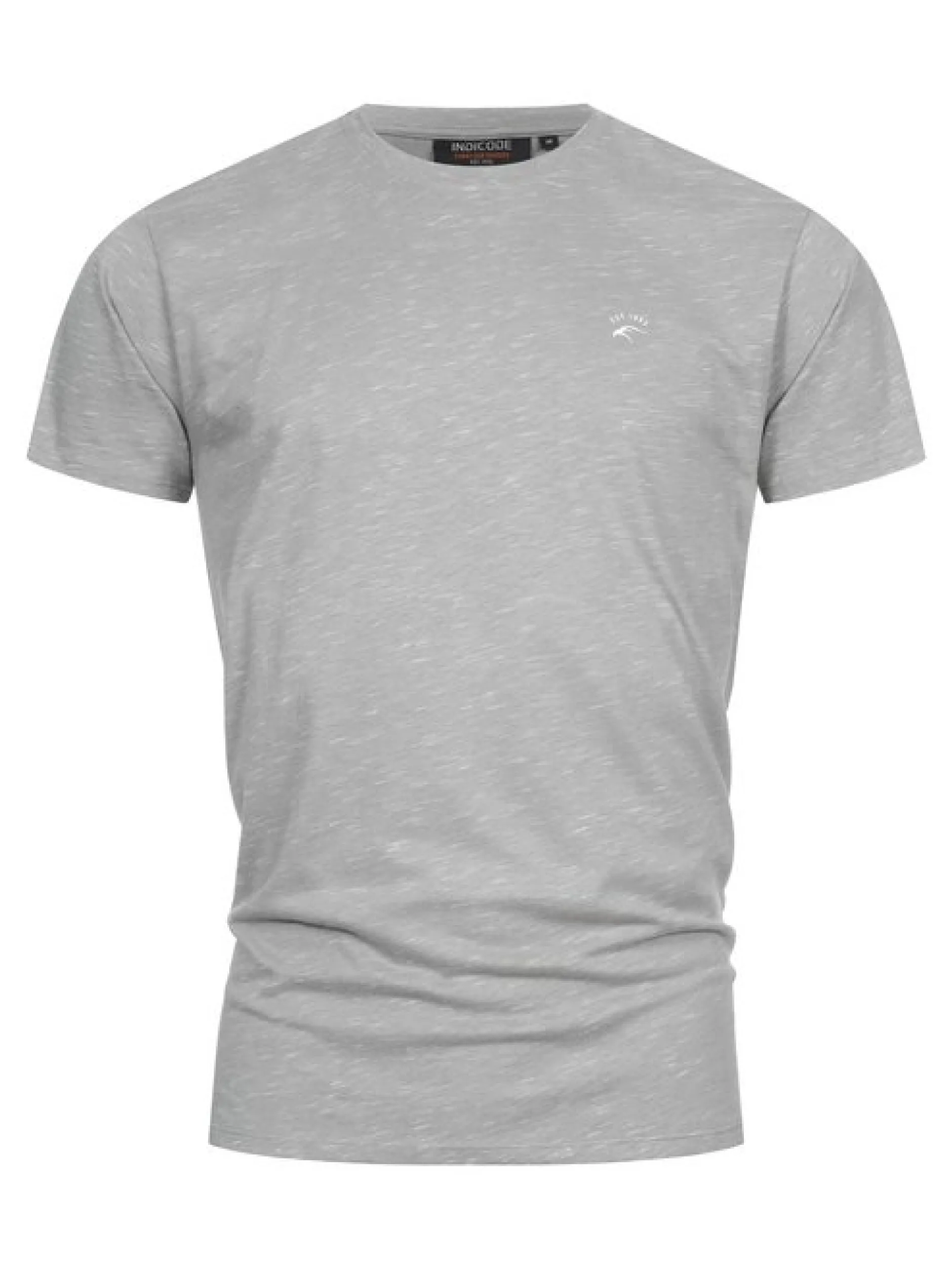 Indicode Herren T-Shirt - Kloge in grau
