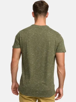 Indicode Herren T-Shirt - Kloge in khaki