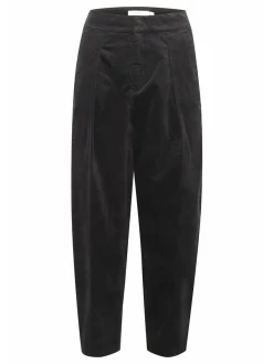 Inwear Damen Casual Hose RikkaIW Mittlere Taille in schwarz