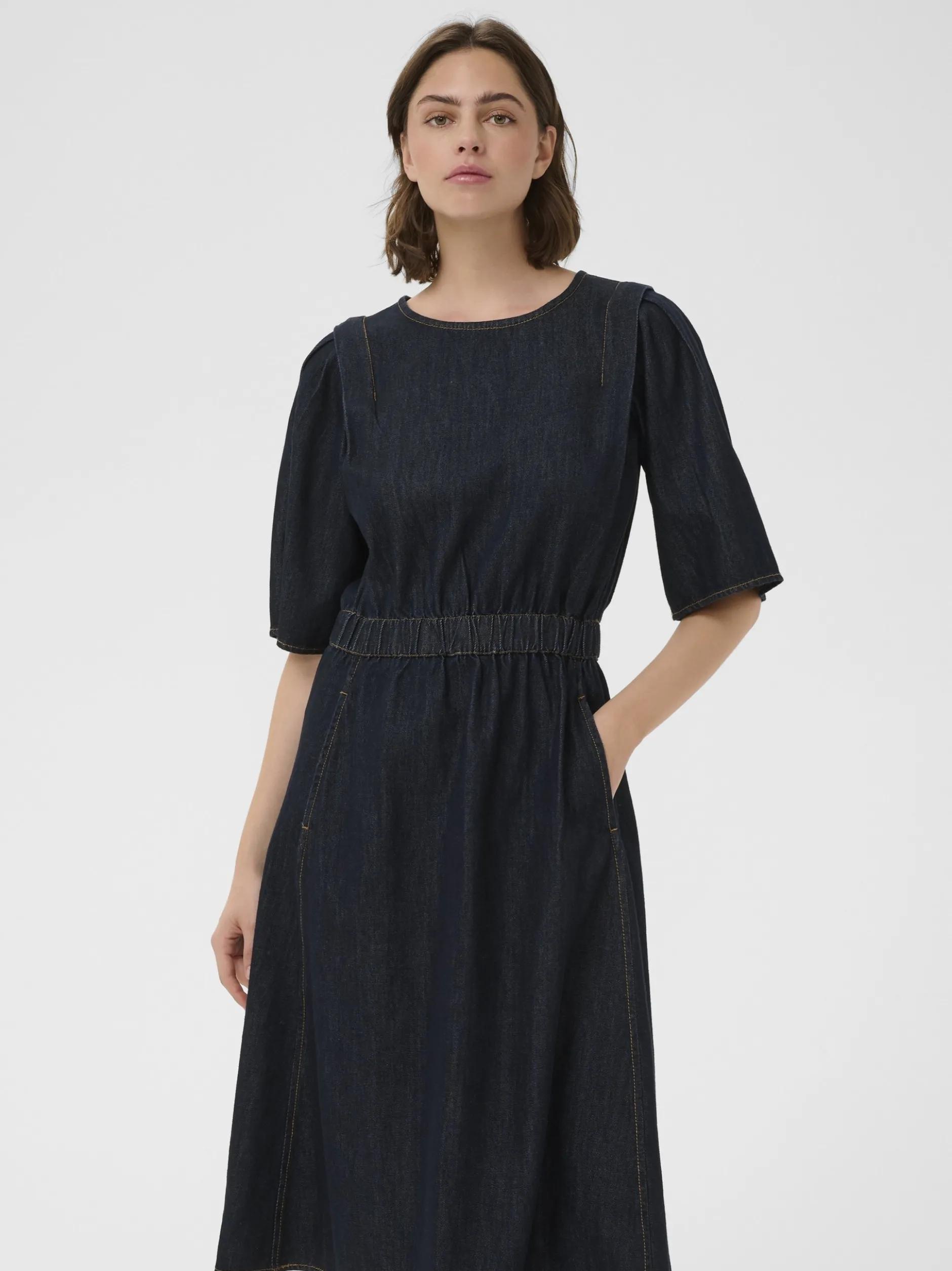 Inwear Damen Denimkleid GLENNIW in rinsed blau