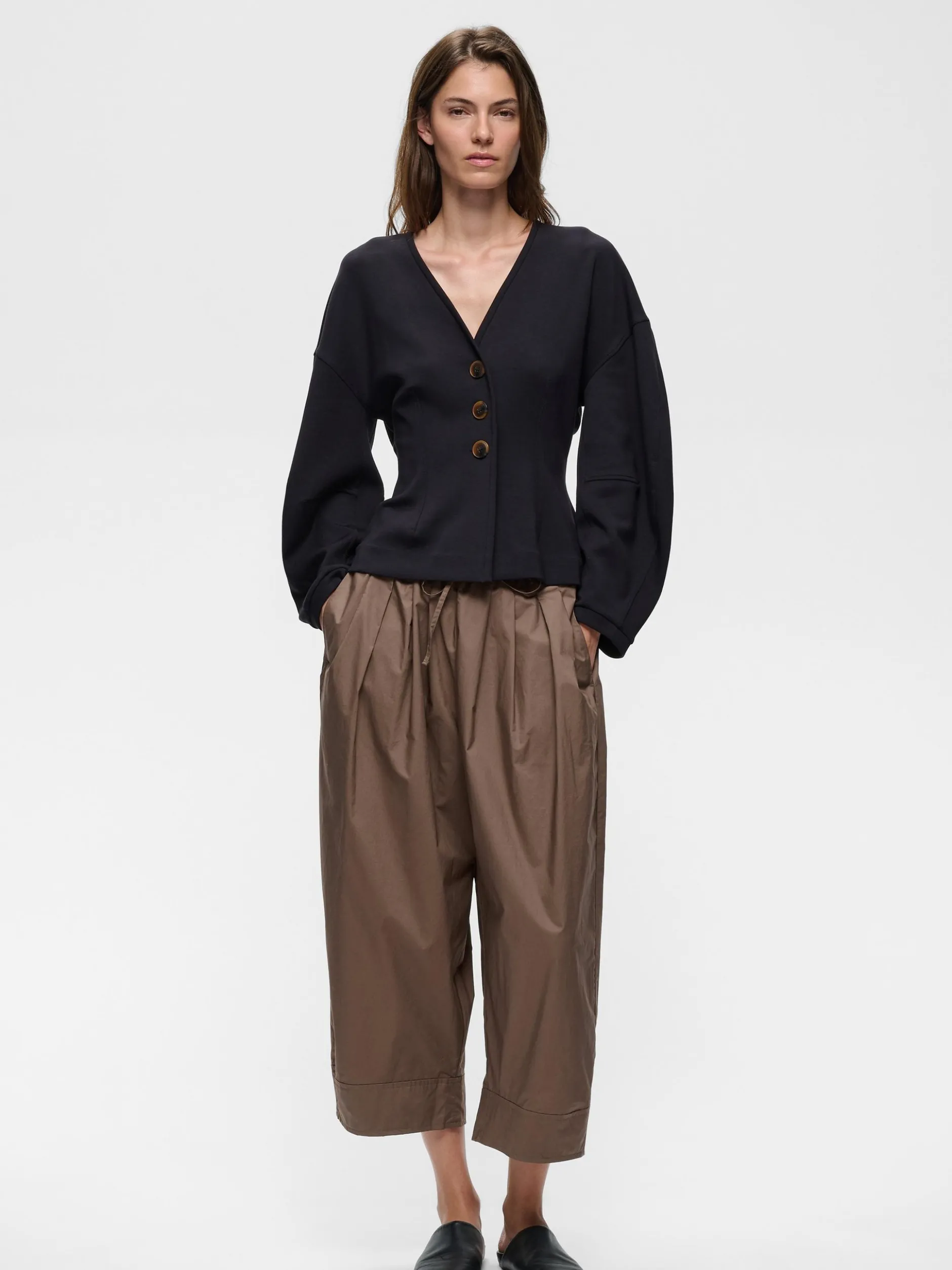 Inwear Damen Hose HAZEIW Elastische Taille in braun