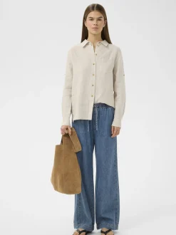 Inwear Damen Jeans SOPHINAIW Elastische Taille in blau