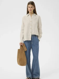 Inwear Damen Jeans SOPHINAIW Elastische Taille in blau