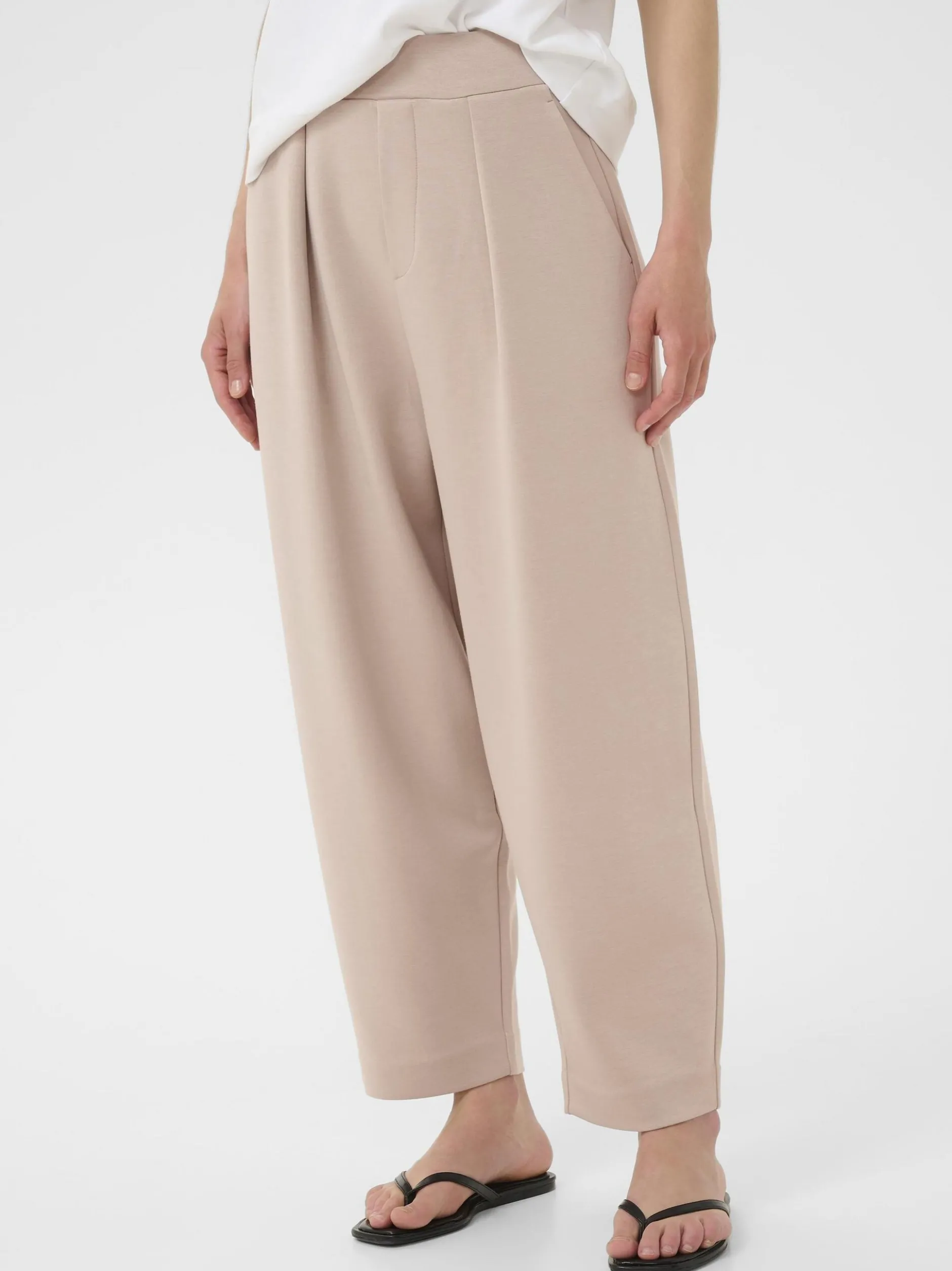 Inwear Damen Strickhose PannieIW Normale Taille mit tiefem Schnitt in grau