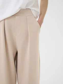 Inwear Damen Strickhose PannieIW Normale Taille mit tiefem Schnitt in grau