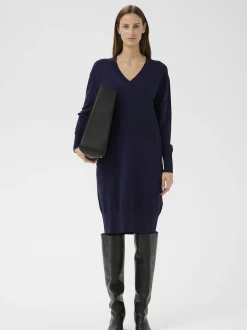 Inwear Damen Strickkleid PaulaIW in blau