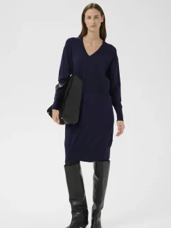Inwear Damen Strickkleid PaulaIW in blau