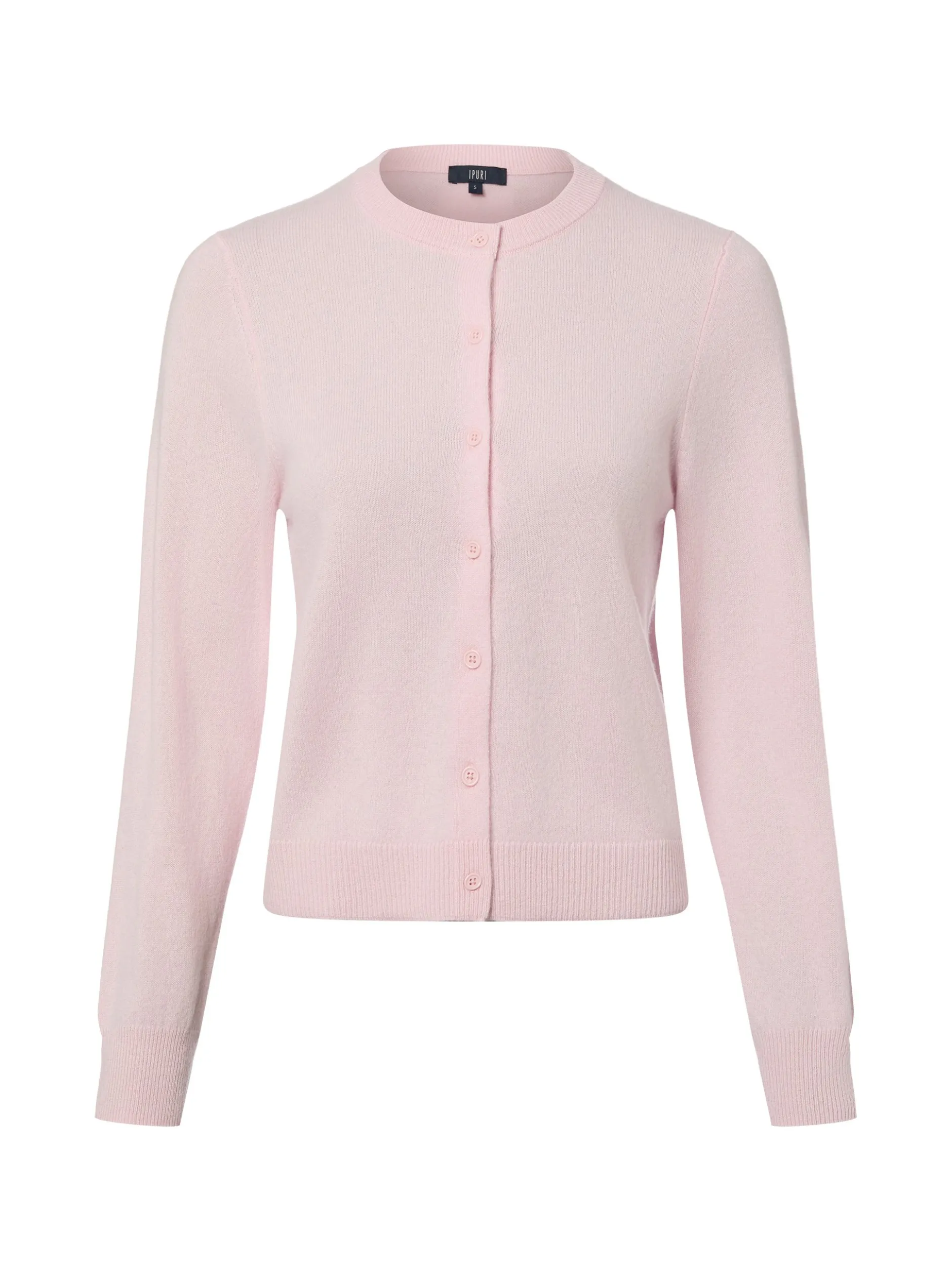 IPURI Damen Cashmere-Strickjacke in rosa