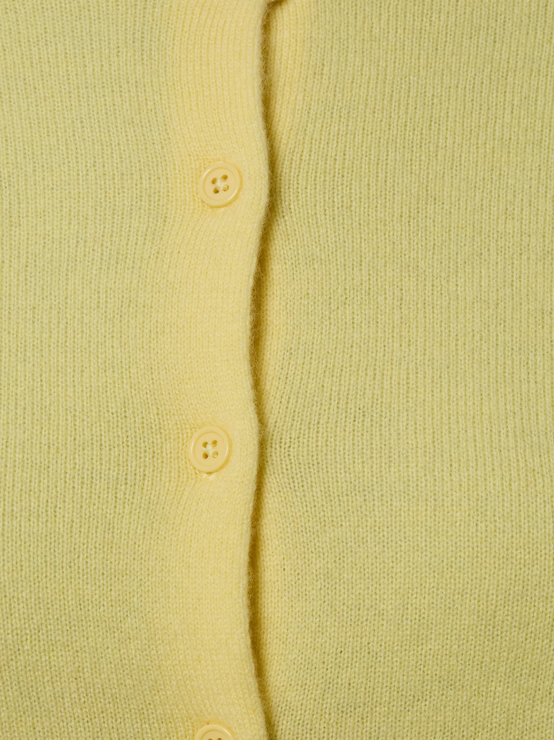 IPURI Damen Cashmere-Strickjacke in gelb