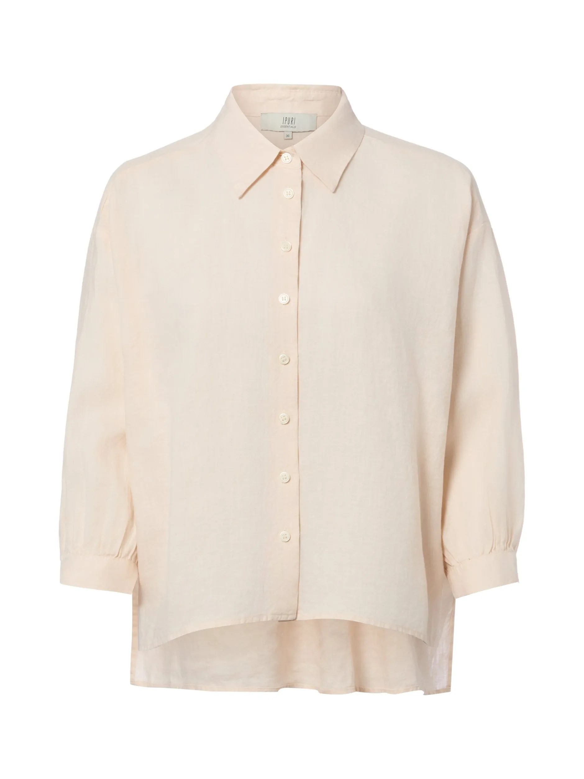 Ipuri Essentials Damen Leinenbluse - Francis in ecru