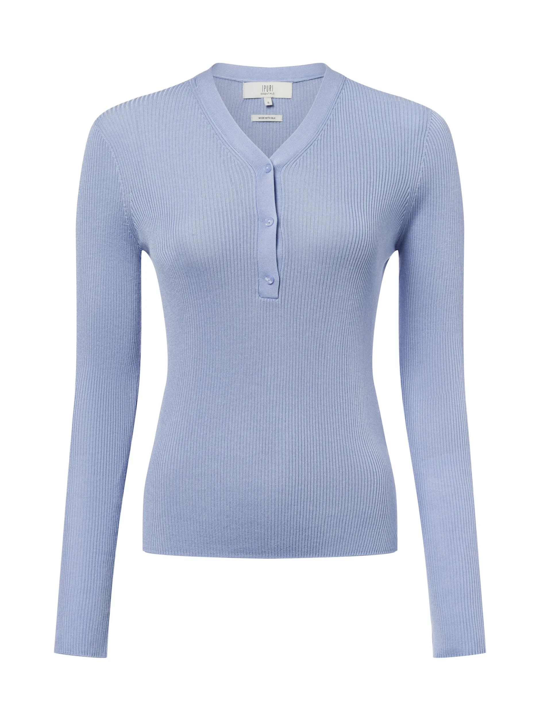 Ipuri Essentials Damen Strickpullover in hellblau