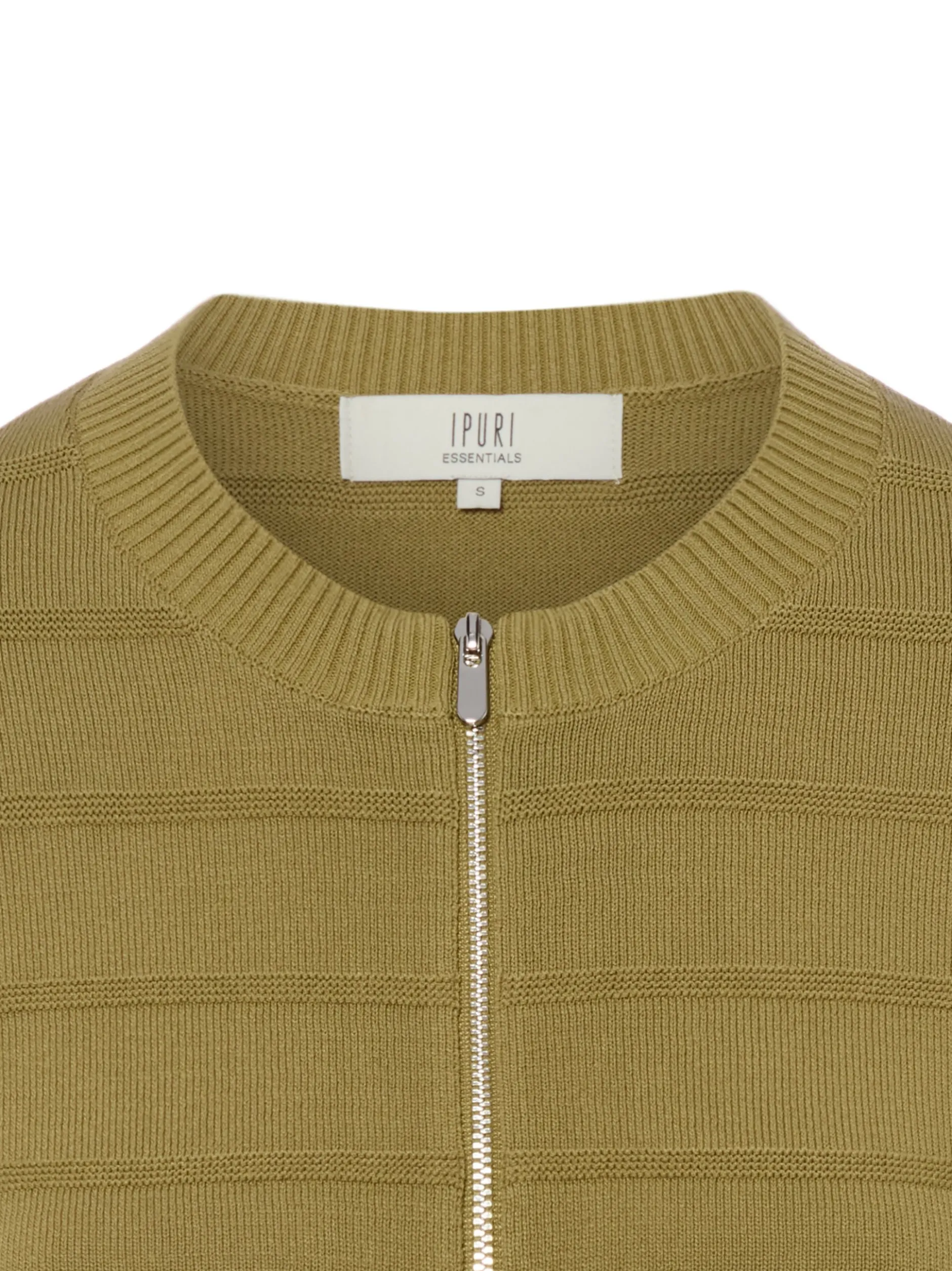 Ipuri Essentials Damen Strickjacke in oliv
