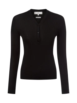 Ipuri Essentials Damen Strickpullover in schwarz