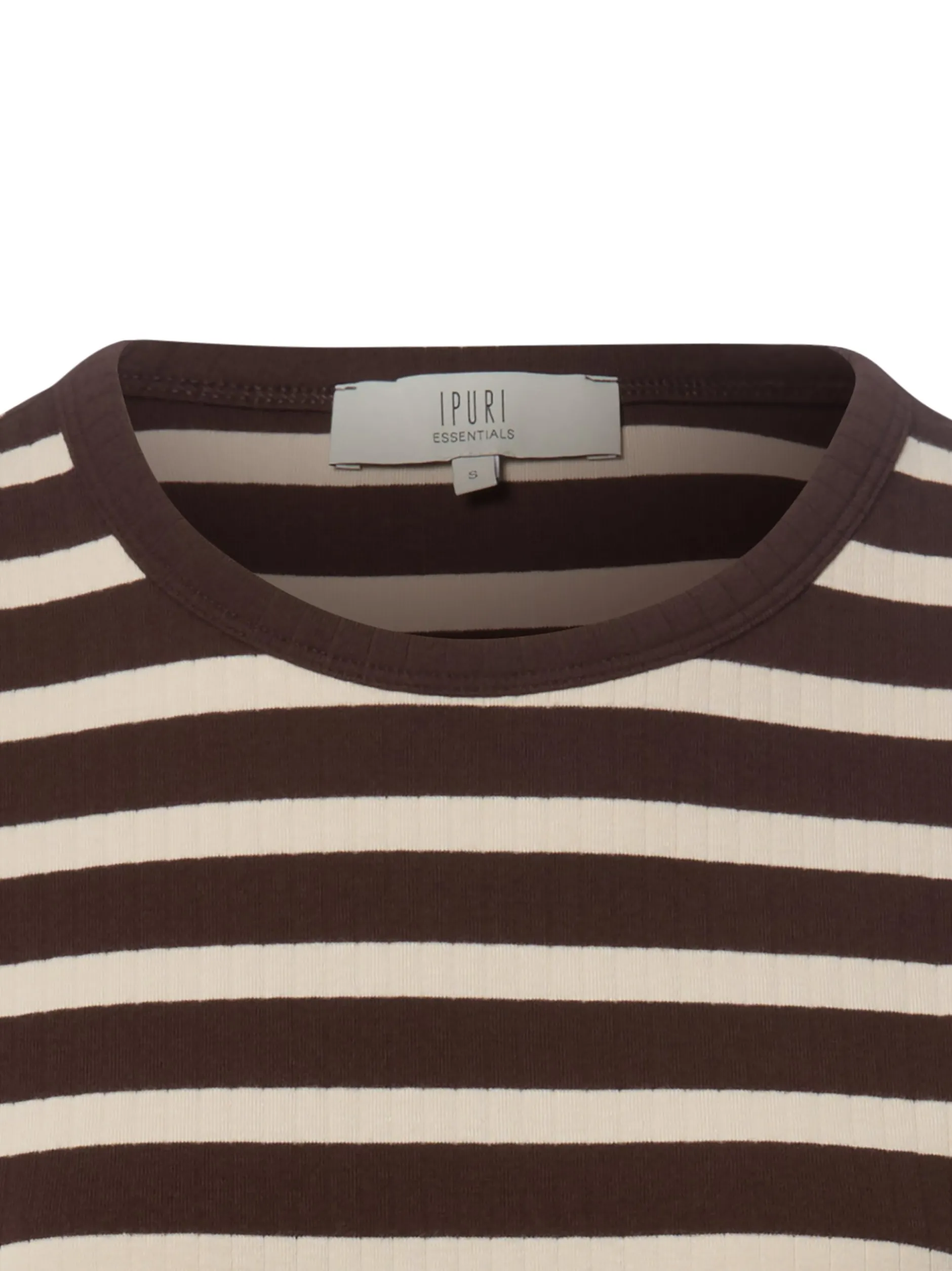 Ipuri Essentials Damen T-Shirt in schoko beige