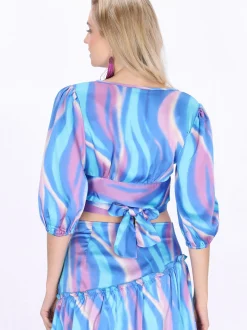 IZIA Damen Bluse in blau