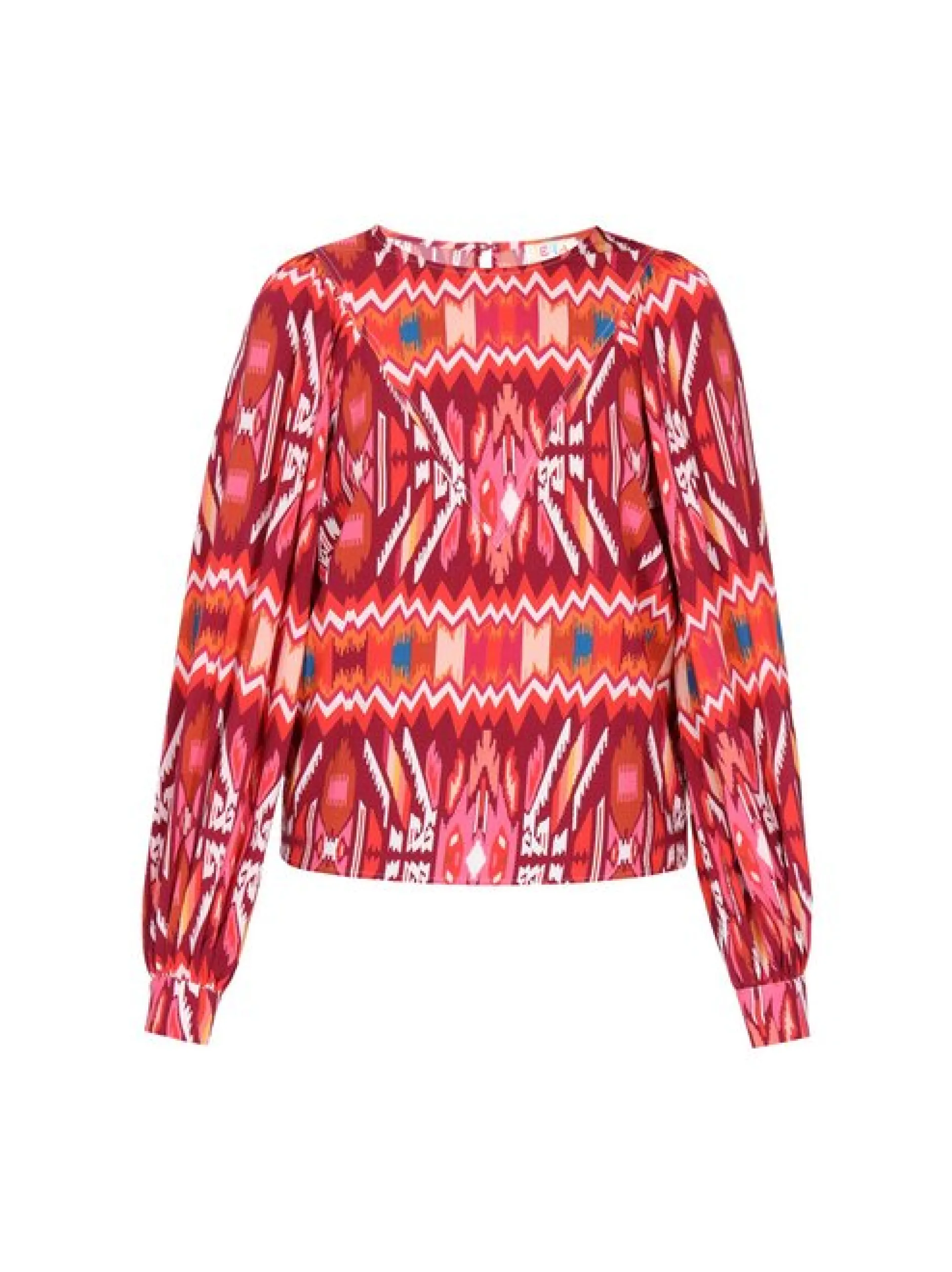 IZIA Damen Bluse in mehrfarbig - Ausschnitt: Rundhals