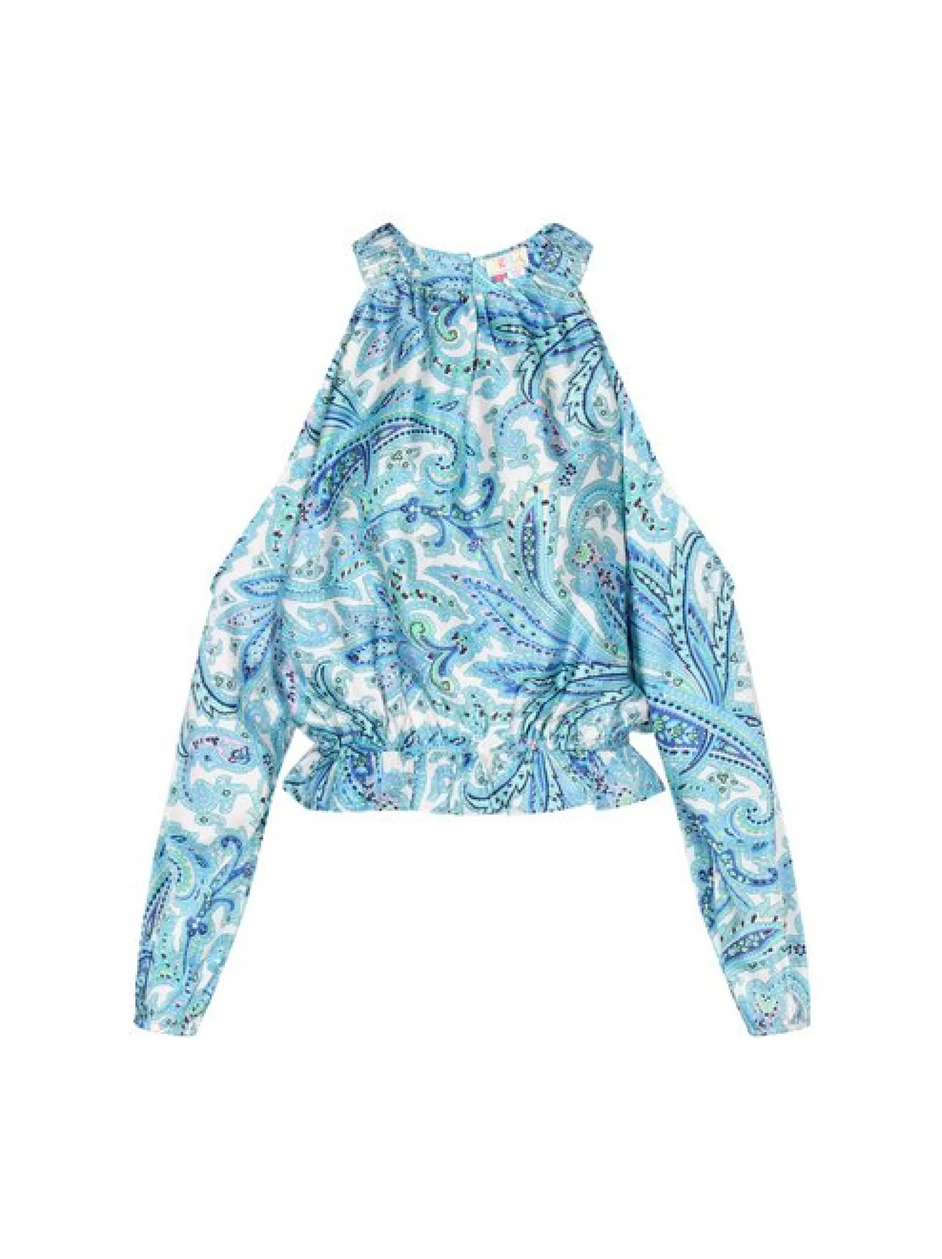 IZIA Damen Bluse in mehrfarbig - Ausschnitt: Rundhals