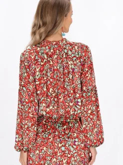 IZIA Damen Bluse in rot