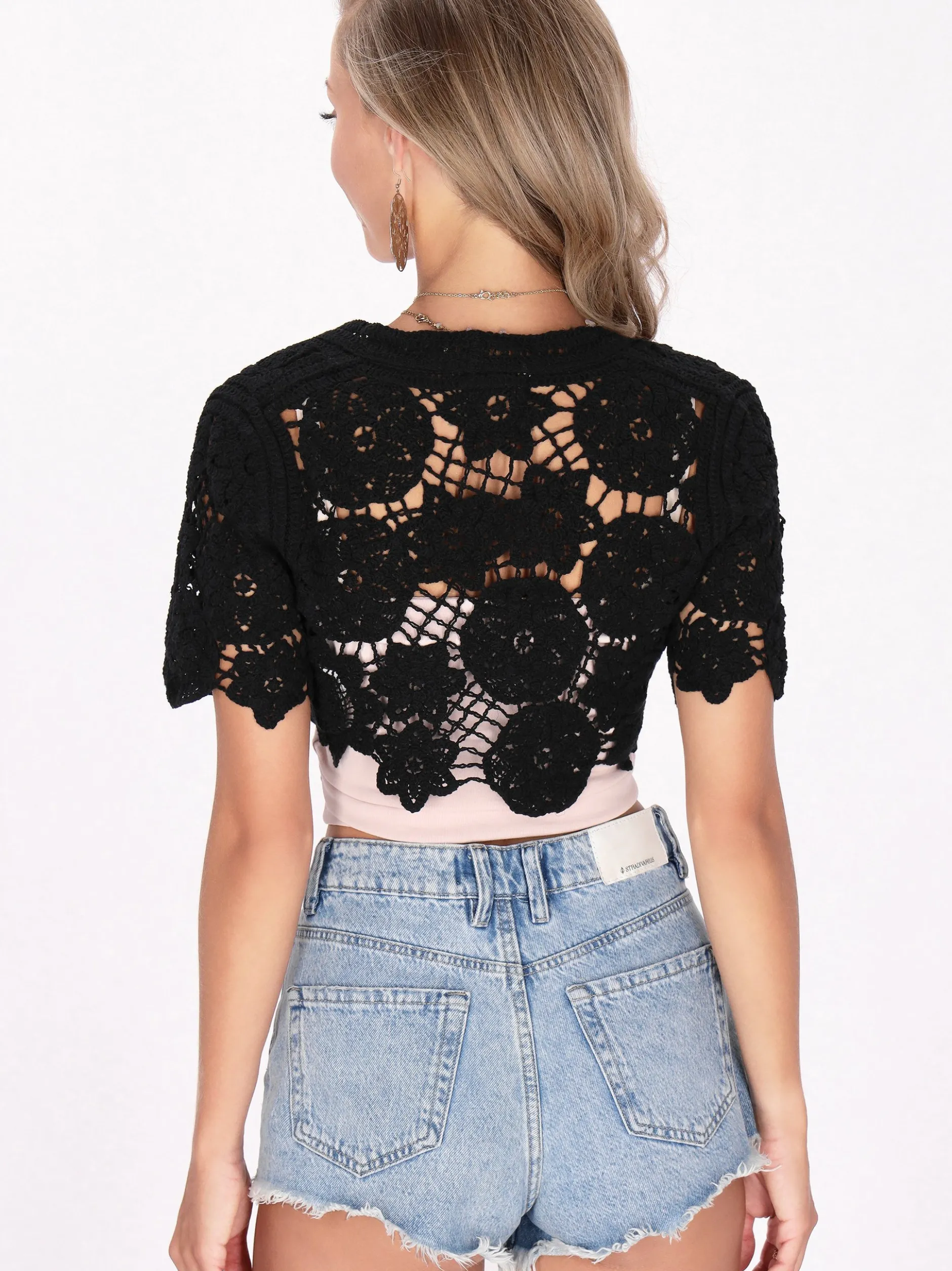 IZIA Damen Bluse in schwarz