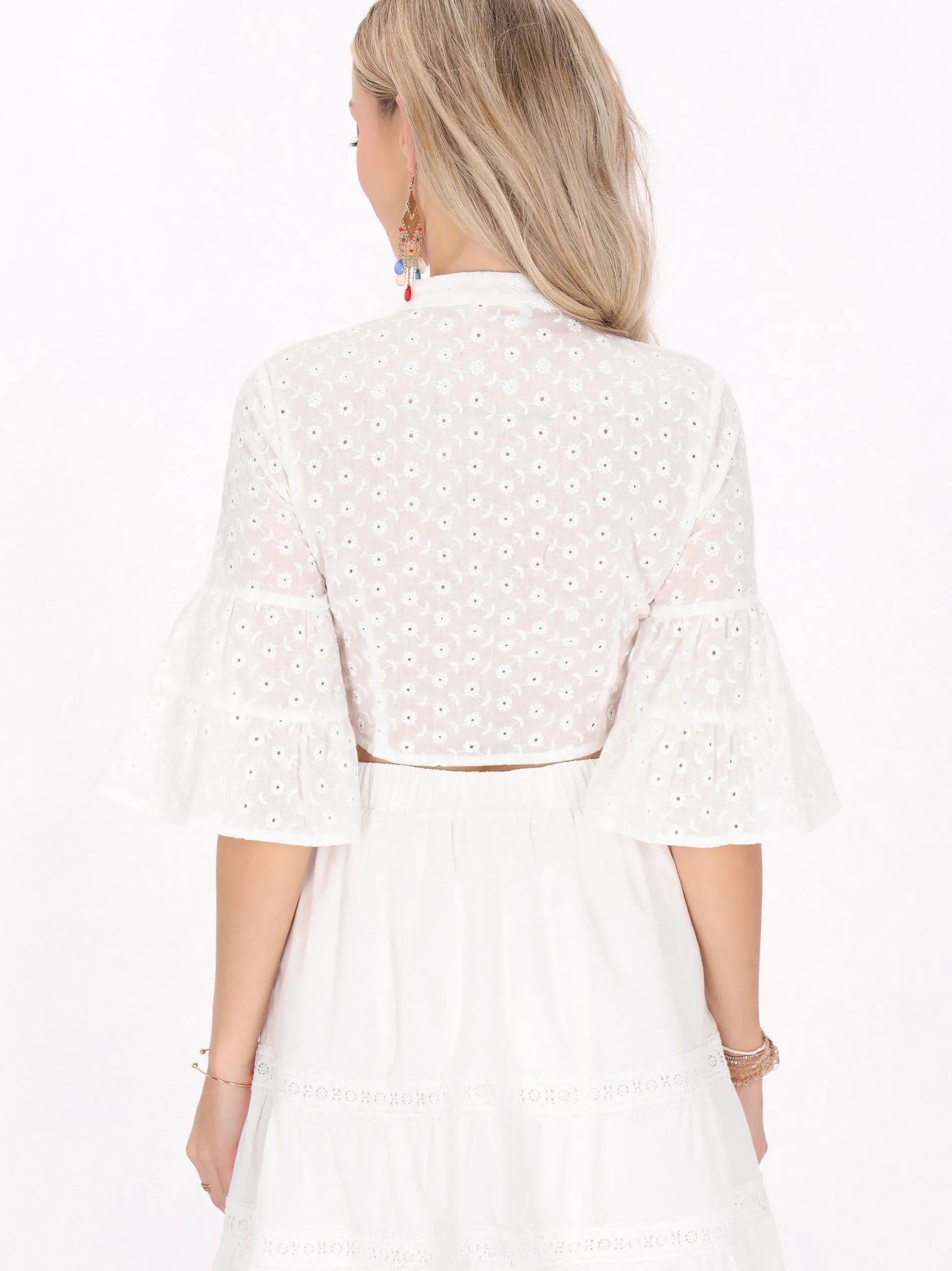 IZIA Damen Bluse in weiß