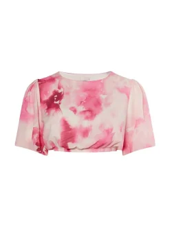 IZIA Damen Bluse mit Batikmuster in mehrfarbig