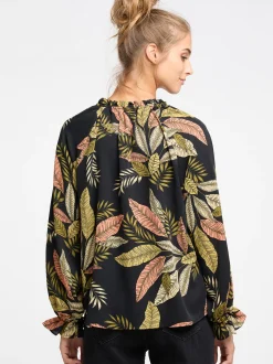 IZIA Damen Blusenshirt in schwarz