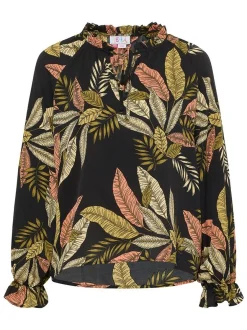 IZIA Damen Blusenshirt in schwarz
