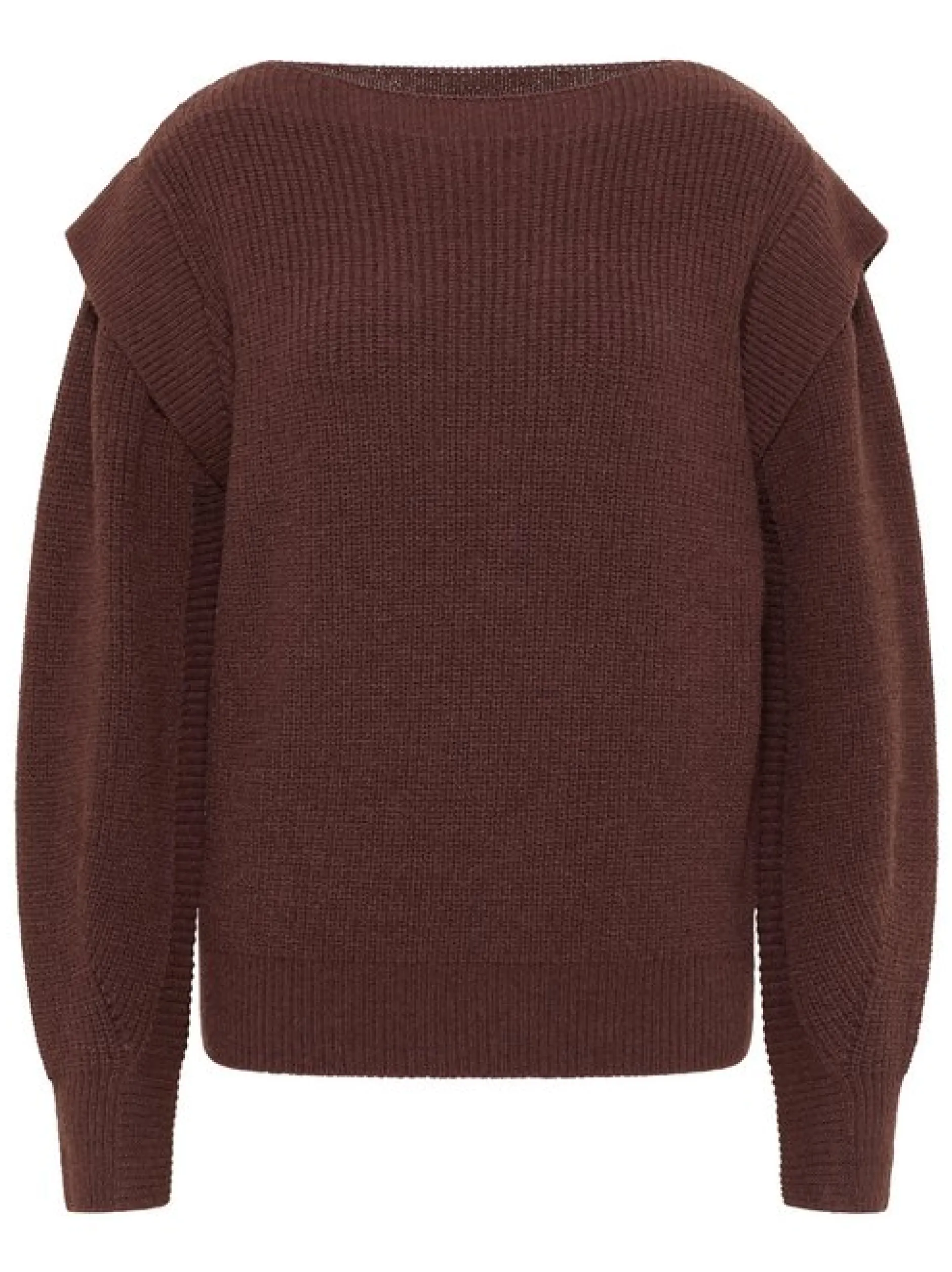 IZIA Damen Grobstrick-Pullover in camel