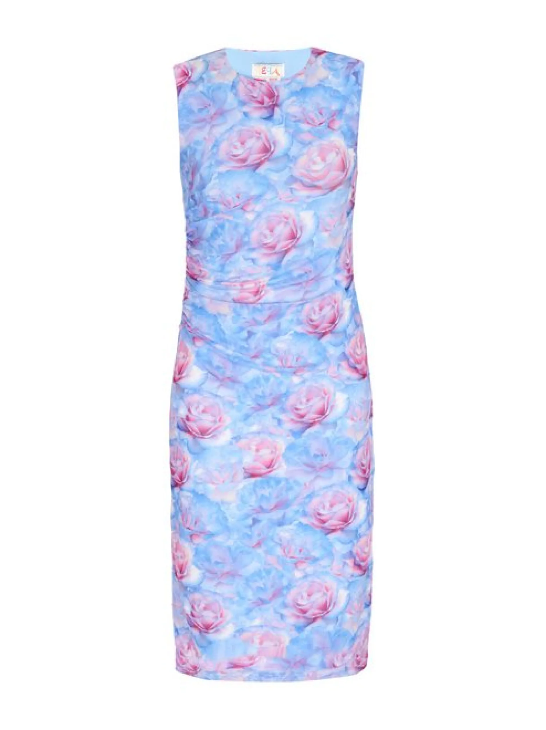 IZIA Damen Kleid in blau - Ausschnitt: Rundhals