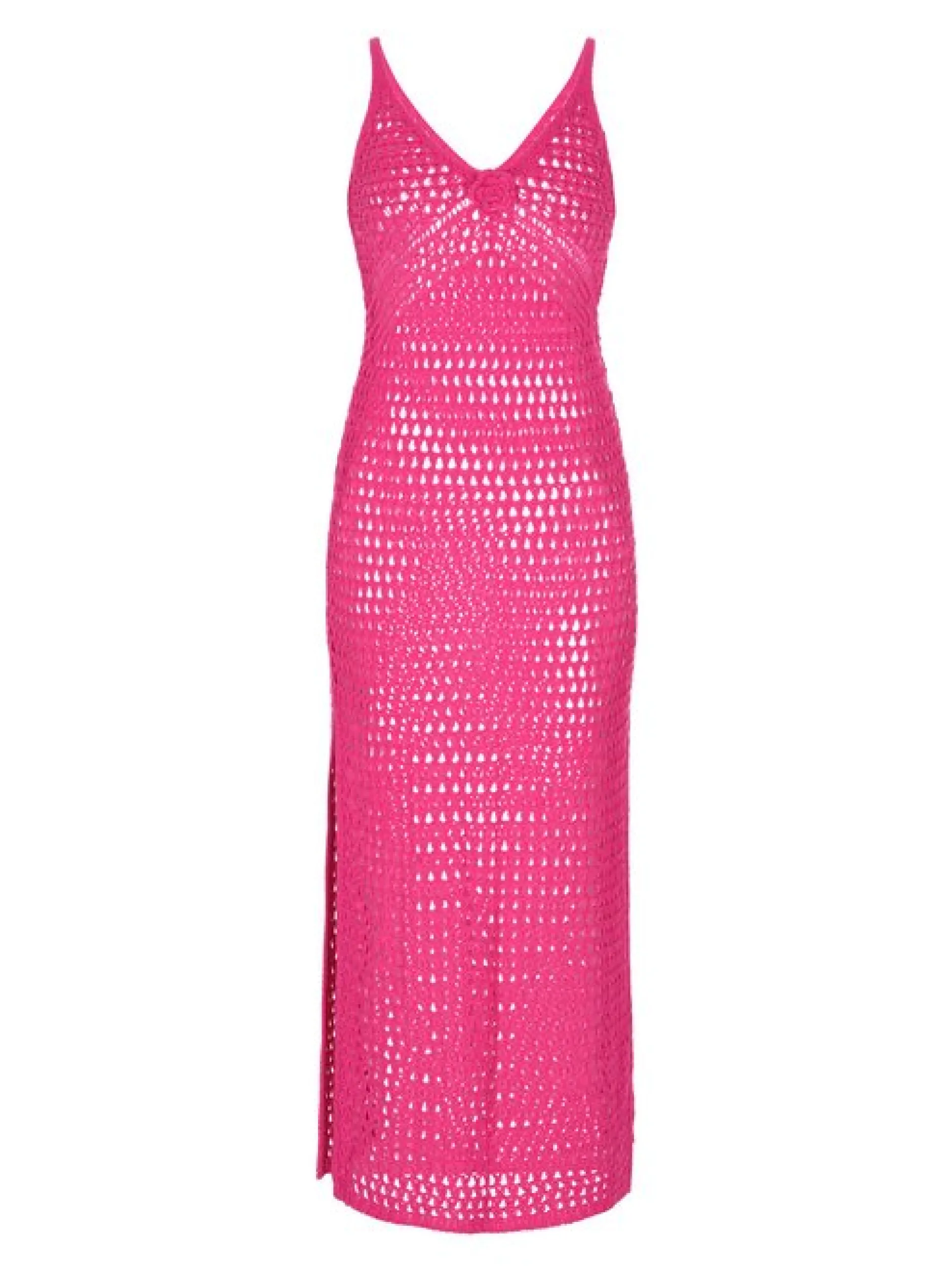 IZIA Damen Kleid in fuchsia - Länge: mittel