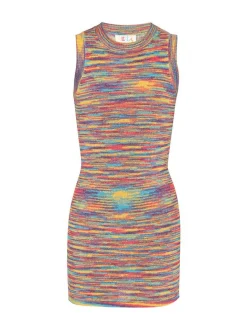 IZIA Damen Kleid in mehrfarbig - Ausschnitt: Rundhals