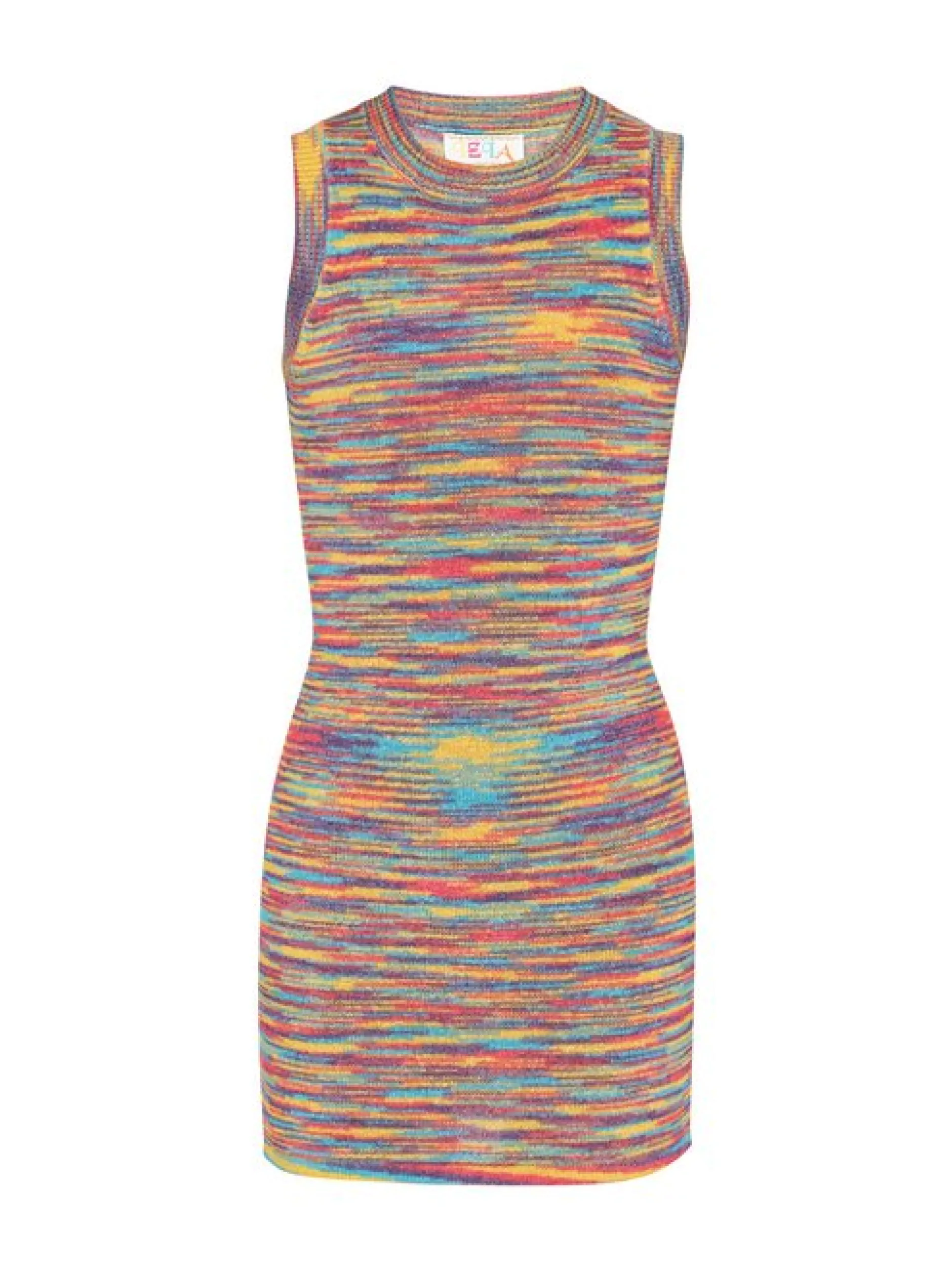 IZIA Damen Kleid in mehrfarbig - Ausschnitt: Rundhals