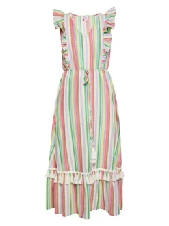 IZIA Damen Kleid in mehrfarbig - Länge: mittel