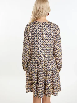 IZIA Damen Kleid in mehrfarbig - Länge: mittel