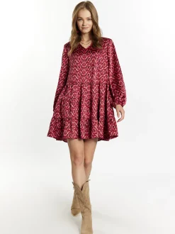 IZIA Damen Kleid in mehrfarbig - Länge: mittel