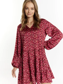 IZIA Damen Kleid in mehrfarbig - Länge: mittel
