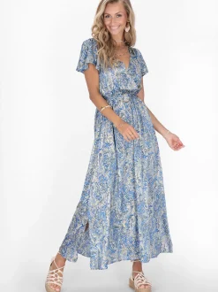 IZIA Damen Kleid in mehrfarbig - Länge: mittel