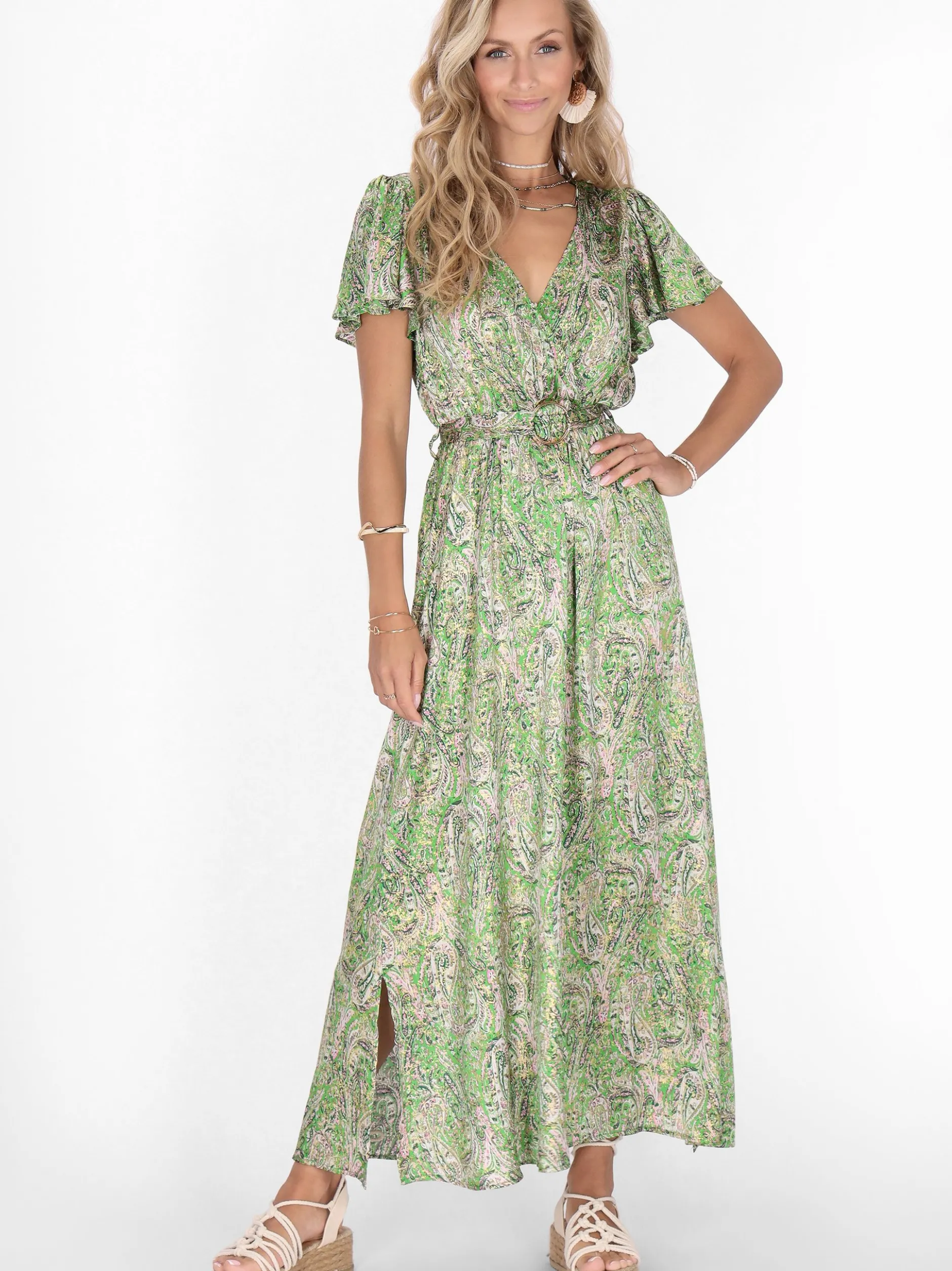 IZIA Damen Kleid in mehrfarbig - Länge: mittel