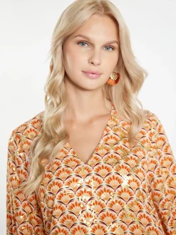 IZIA Damen Kleid in mehrfarbig - Länge: mittel
