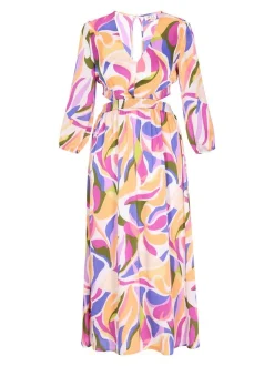 IZIA Damen Kleid in mehrfarbig - Länge: mittel