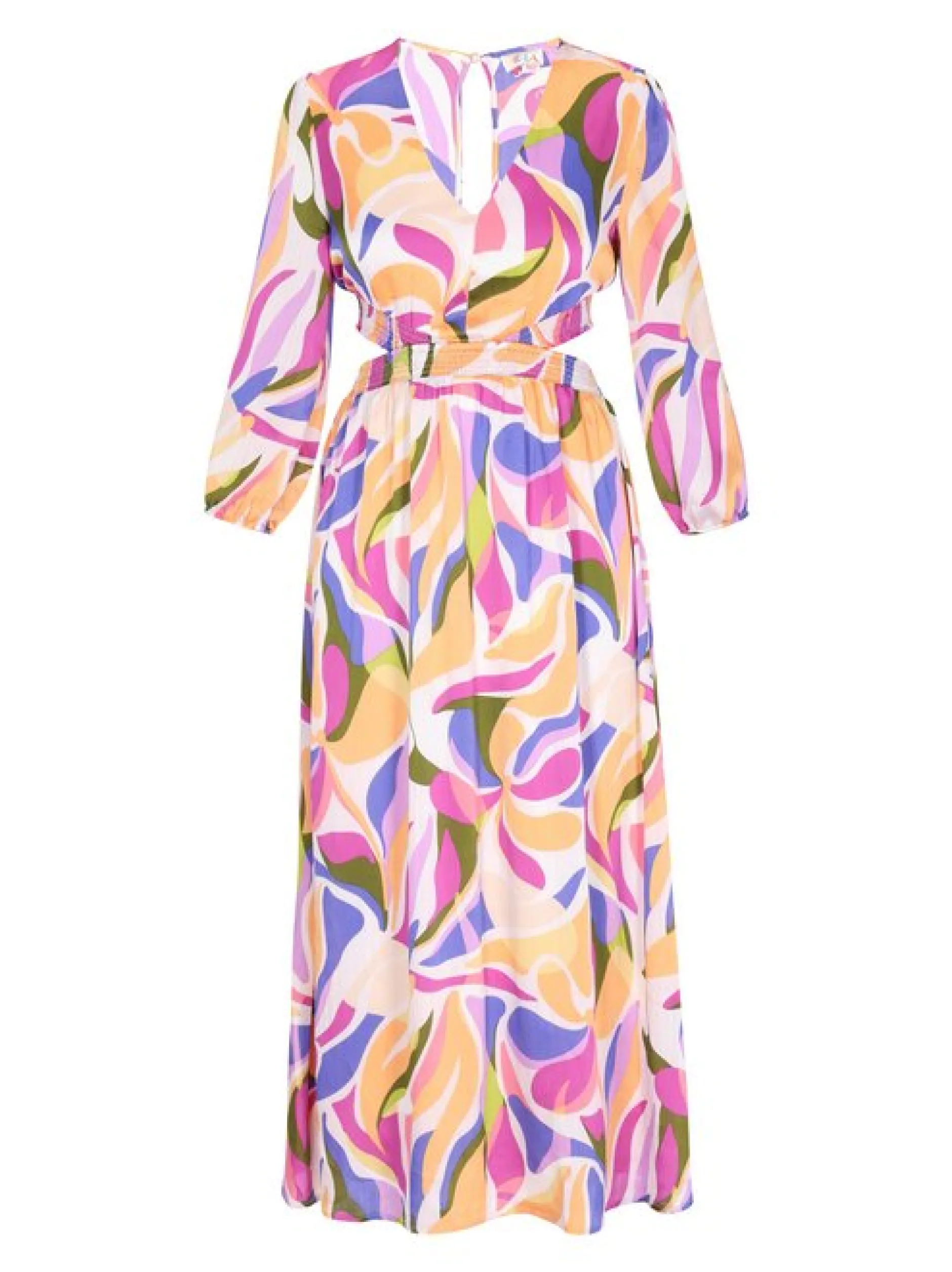 IZIA Damen Kleid in mehrfarbig - Länge: mittel