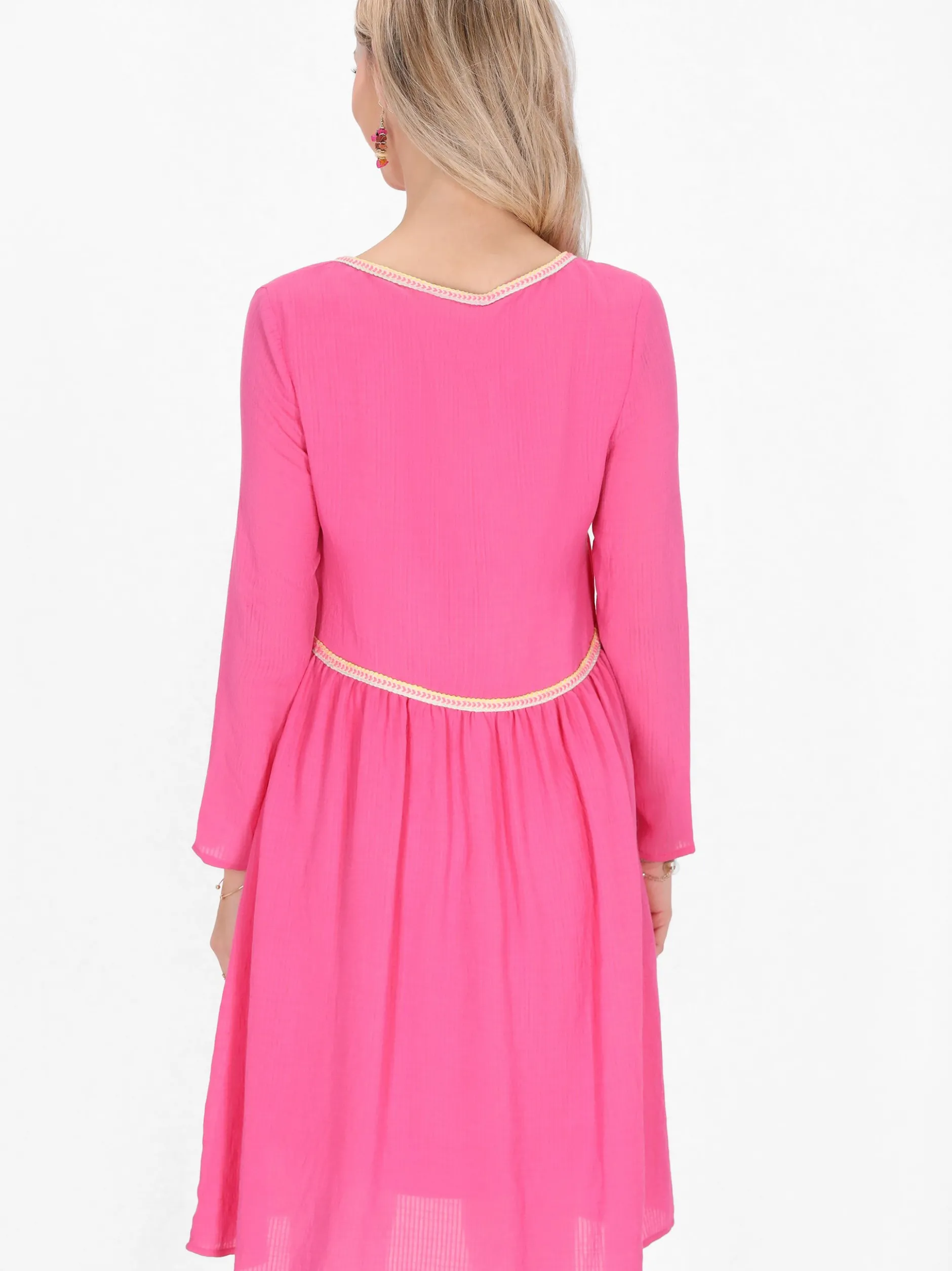 IZIA Damen Kleid in pink - Länge: mittel
