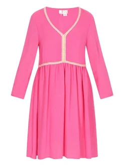 IZIA Damen Kleid in pink - Länge: mittel