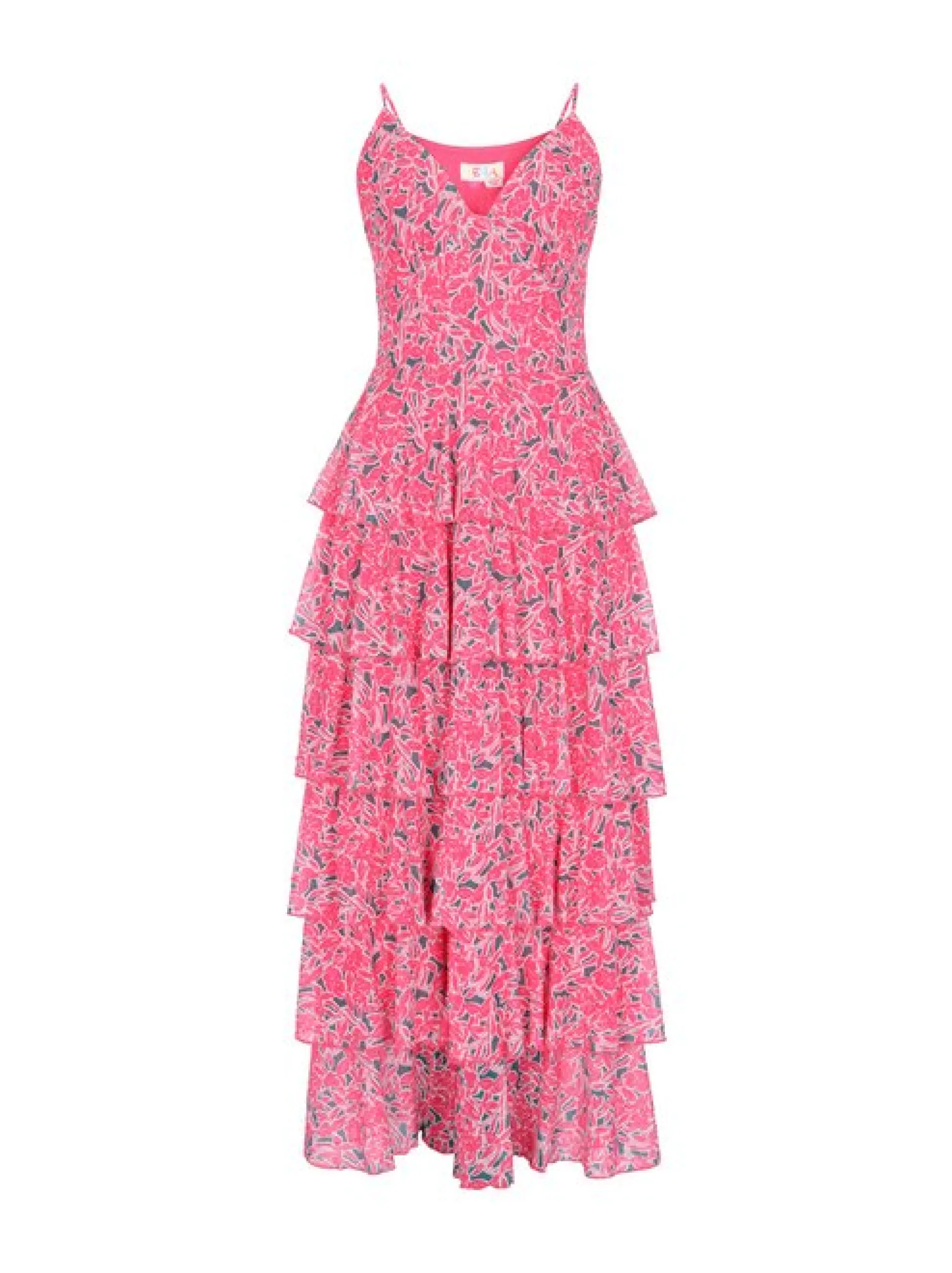 IZIA Damen Kleid in pink - Länge: mittel