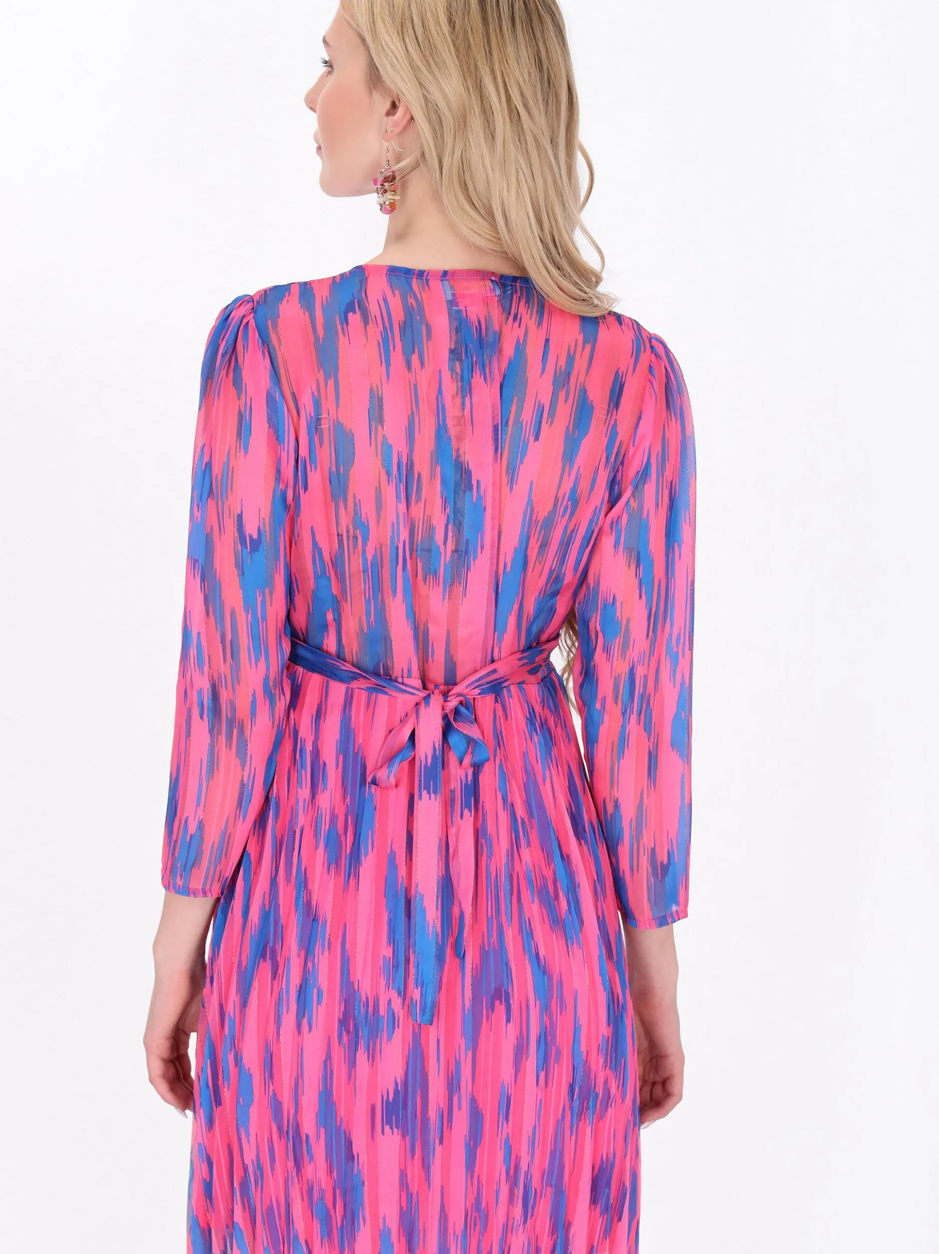 IZIA Damen Kleid in rosa - Länge: mittel