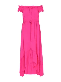 IZIA Damen Kleid in rosa - Länge: mittel