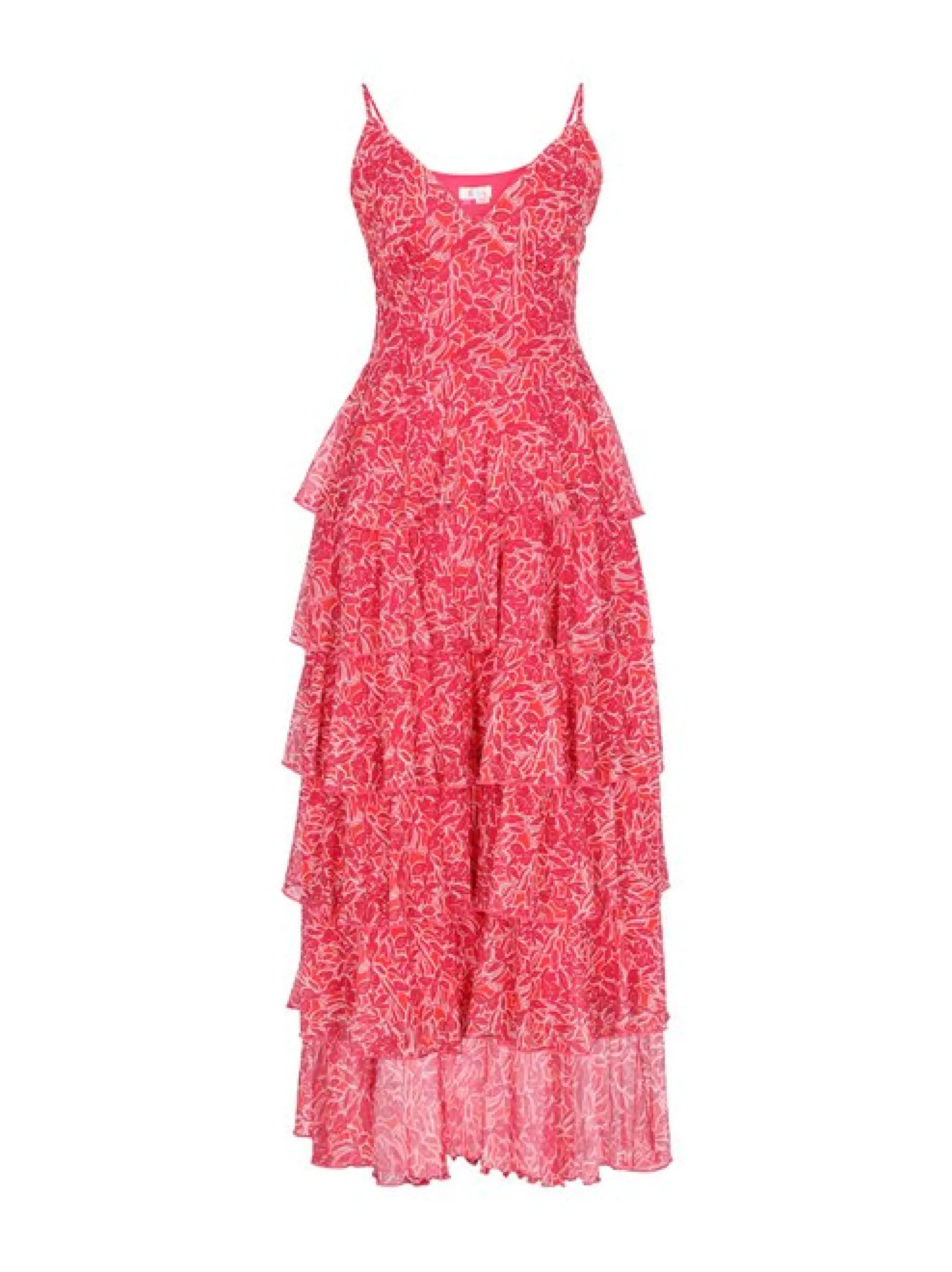 IZIA Damen Kleid in rot - Länge: mittel